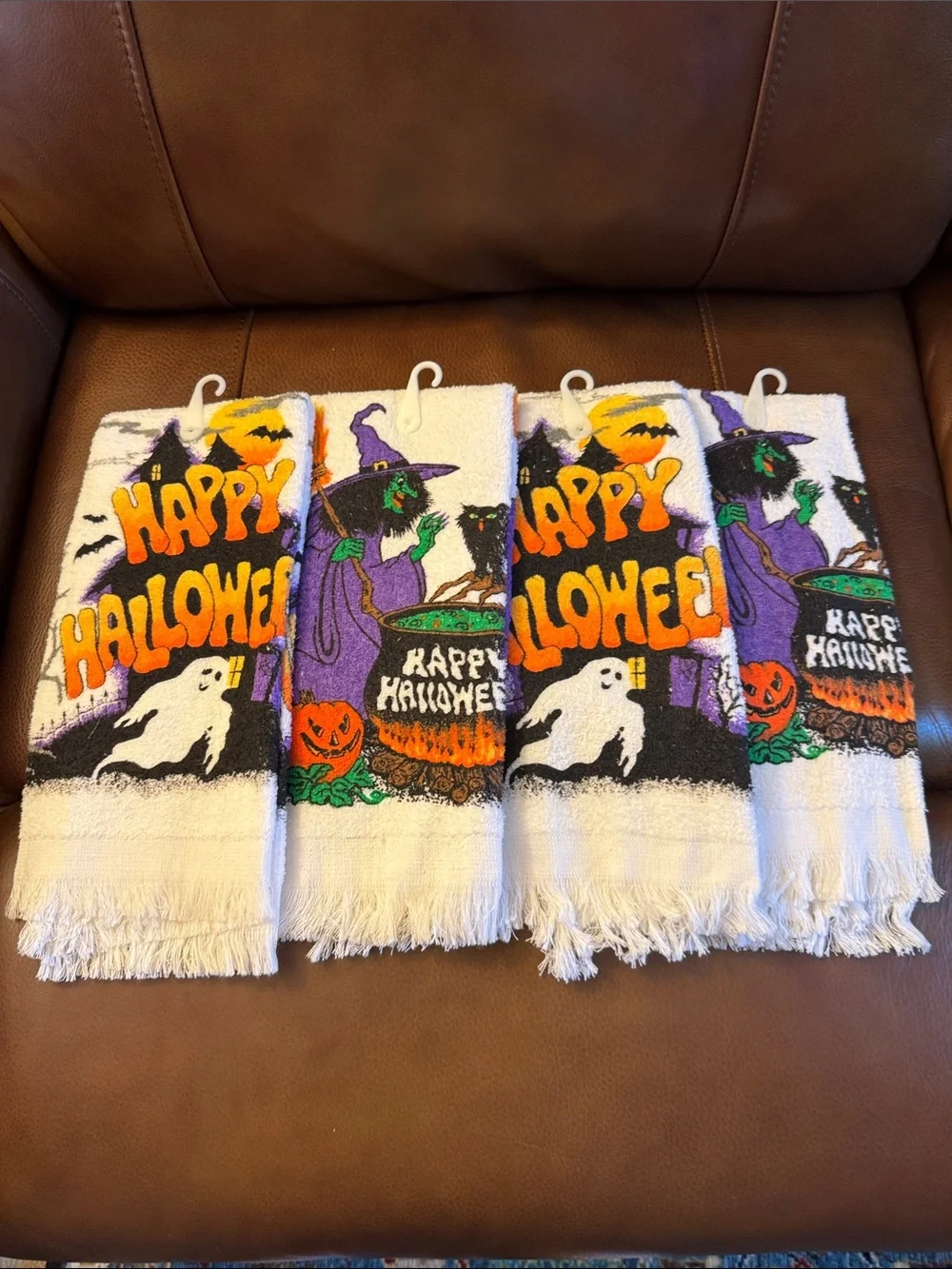 NWT Bundle of Halloween kitchen towel/potholder sets